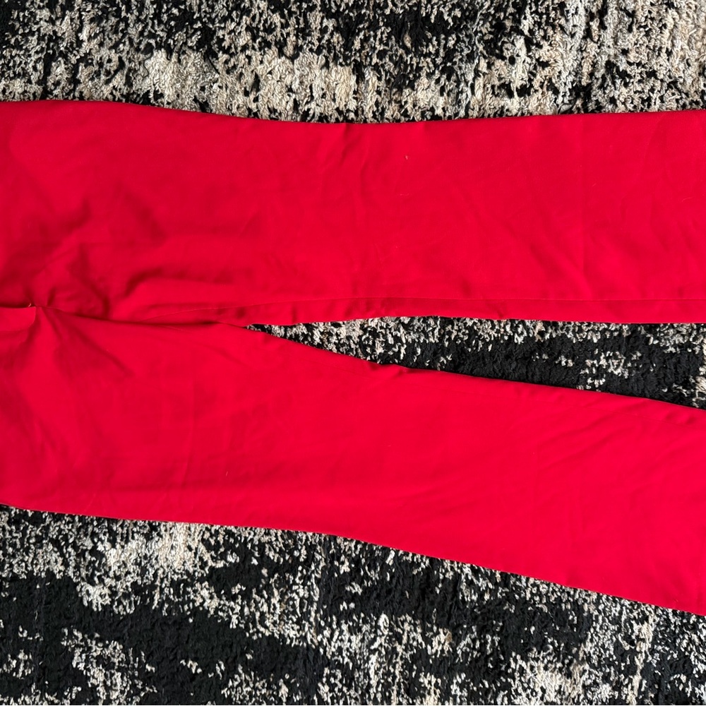 Women’s Calvin Klein red dress pants size 8 modern fit straight leg